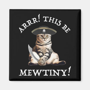 Imã Arrr! Este É O Mewsmall! Pirata Cat