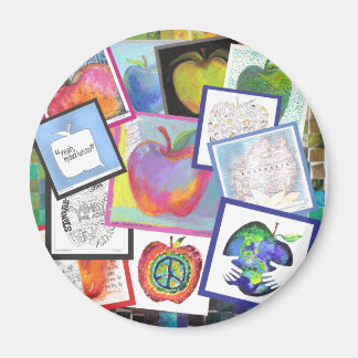 Imã Art Apple Collage