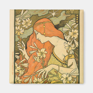 Imã Art deco de Alphonse Mucha