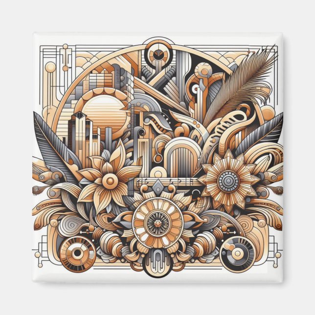 Imã Art Deco Design (Frente)