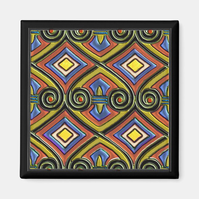 Imã Art Deco Does Persia (Multi-Color) (Frente)