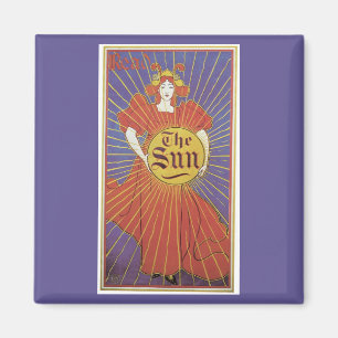 Imã Art Nouveau Antiga, Jornal New York Sun