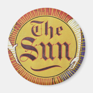 Imã Art Nouveau Antiga, Jornal New York Sun