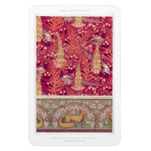 Art nouveau fox faasant Foxglove verneuil