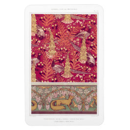 Ímã Art nouveau fox faasant Foxglove verneuil