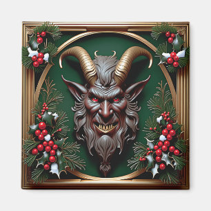 Imã Art Nouveau Krampus Magnet