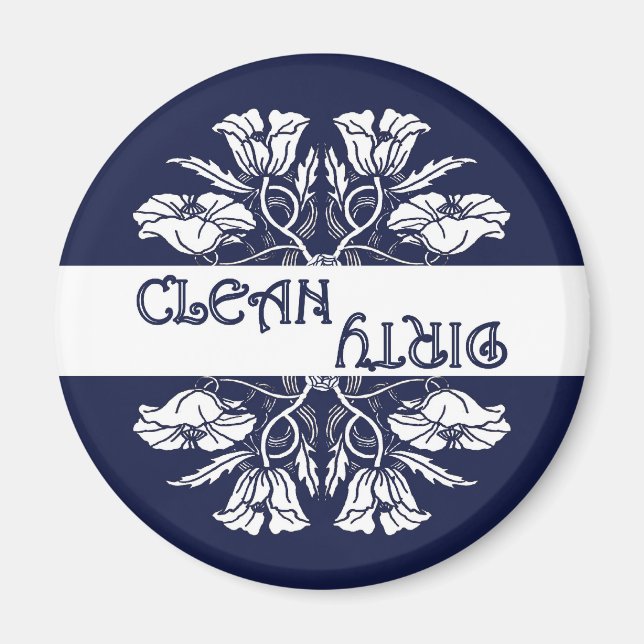 Imã Art Nouveau - Magneta da máquina de lavar louça (Frente)