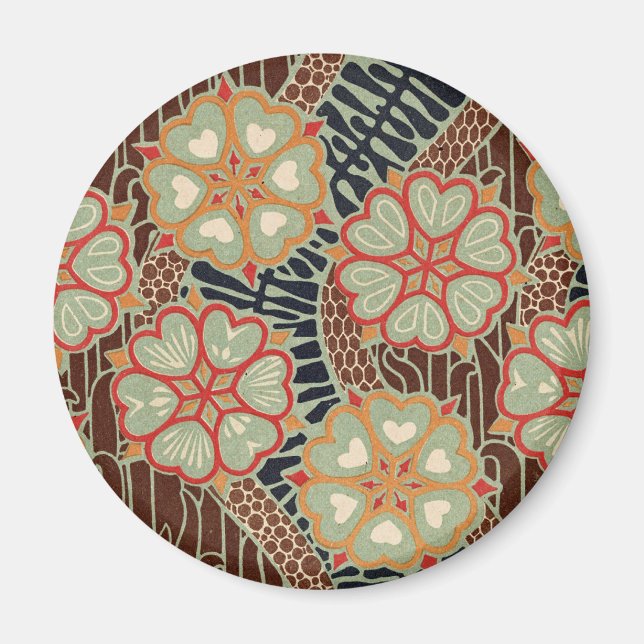 Imã Art Nouveau Padrão #2 em Emporio Moffa (Frente)