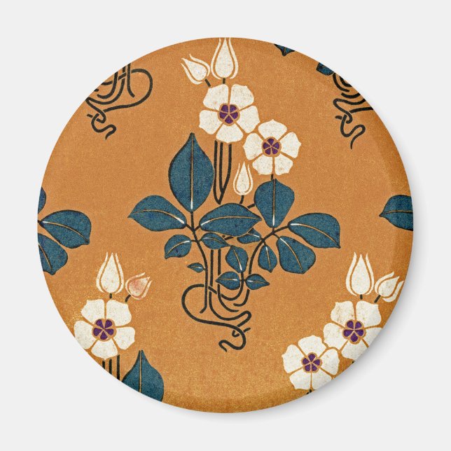 Imã Art Nouveau padrão nº 7 (Frente)