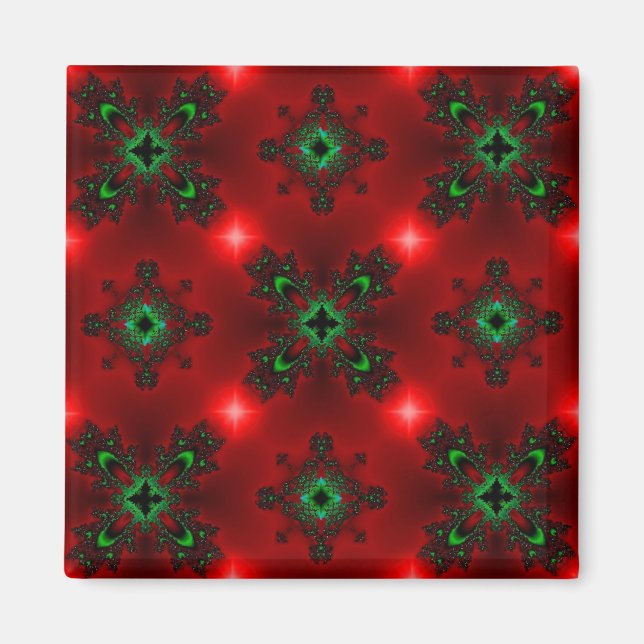 Imã Artdeco de Natal em Estilo Retroativo (Frente)
