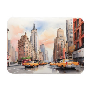 Ímã Arte a aquarela de Nova Iorque