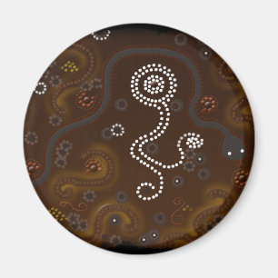 Imã Arte aborígene australiana do deserto do estilo