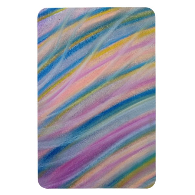 Ímã Arte abstrata colorida única P6 (Vertical)
