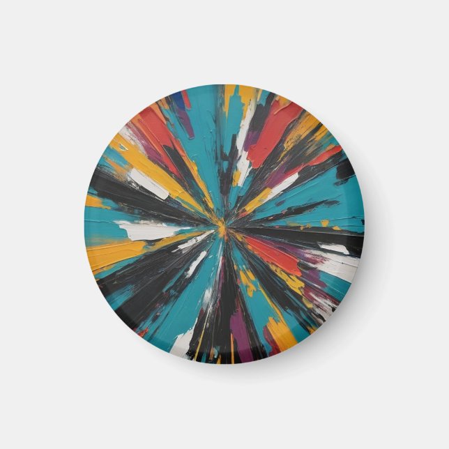 Imã Arte abstrata de IA (Frente)
