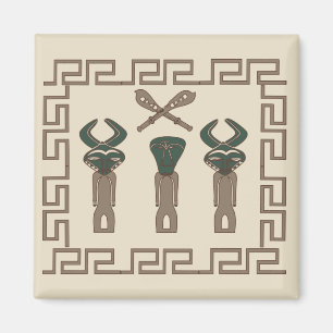 Imã Arte abstrata de rosto tribal africano