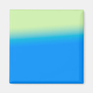 Imã arte abstrata de textura verde azul
