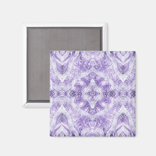 Imã Arte Abstrata em Aquarela Roxo Claro Sombra