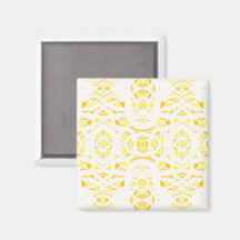Arte Abstrata em Guache Amarelo Branco Firebrand