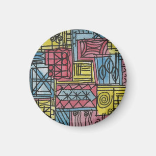 Imã Arte abstrata pintada à mão excêntrica e caprichos