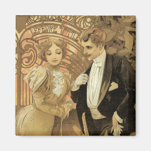 Imã Arte Antiga Nouveau Biscoitos Flirt, Alphonse Much