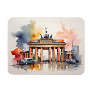 Ímã Arte aquarela de Berlim