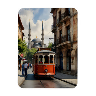 Ímã Arte aquarela de Istambul