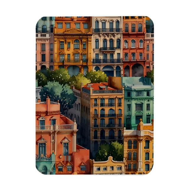 Ímã Arte aquática de Buenos Aires (Vertical)