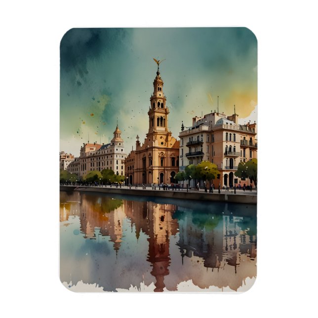 Ímã Arte aquática de Buenos Aires (Vertical)