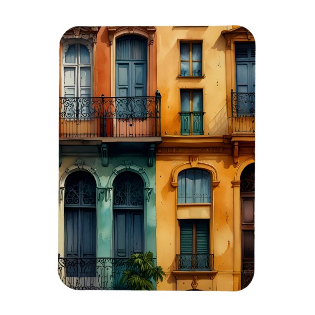 Ímã Arte aquática de Buenos Aires (Vertical)