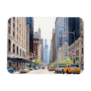 Ímã Arte aquosa de Chicago