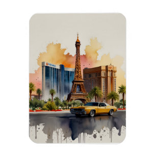 Ímã Arte aquosa de Las Vegas