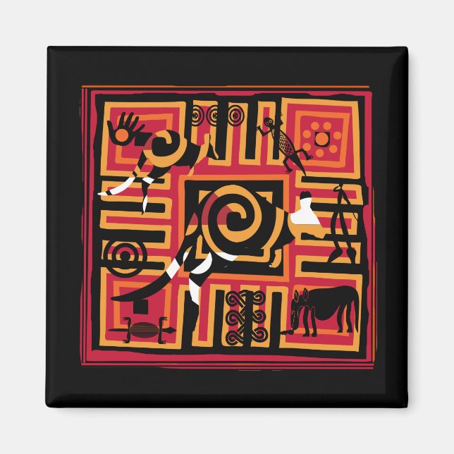 Imã Arte Autêntica Aboriginal (Frente)