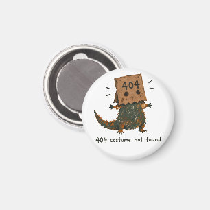 Imã Arte Beardie de Fantasias de Halloween 404 Não Enc