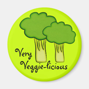 Imã Arte Brócolis Vegetal Muito Veggie