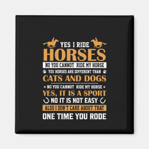 Imã Arte Cavalo Sim Eu Cavalo Cavalo
