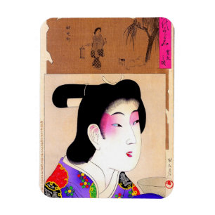 Ímã Arte clássica japonesa oriental legal da senhora