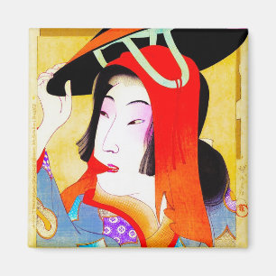 Imã Arte clássica japonesa oriental legal da senhora
