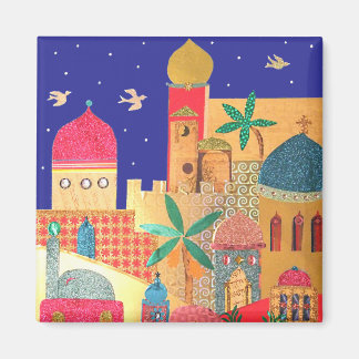 Imã Arte Colorida de Jerusalém