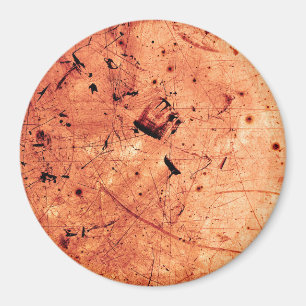 Imã Arte contemporânea abstrato laranja