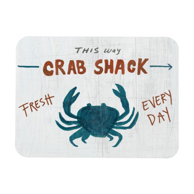 Ímã Arte Costeira | Crab Shack (Horizontal)