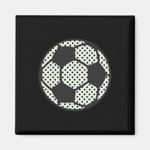 Imã Arte Criativa de Dia de Pontilhismo de Futebol par