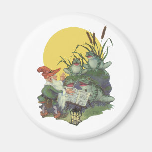 Imã Arte da capa de revista da música do vintage, cor