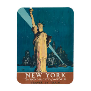 Ímã Arte da Estátua da Liberdade da Cidade Maravilhosa