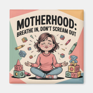 Imã Arte da Maternidade Respira Calma
