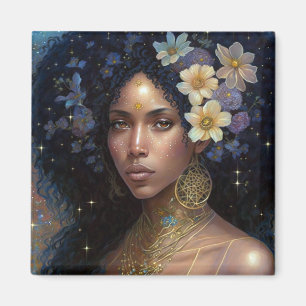 Imã Arte da Rainha Fantasia, Deusa Negra Africana