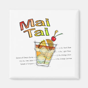 IMÃ ARTE DA RECEITA DO COCKTAIL DO MAI TAI