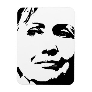 ÍMÃ ARTE DA TINTA DE HILLARY CLINTON