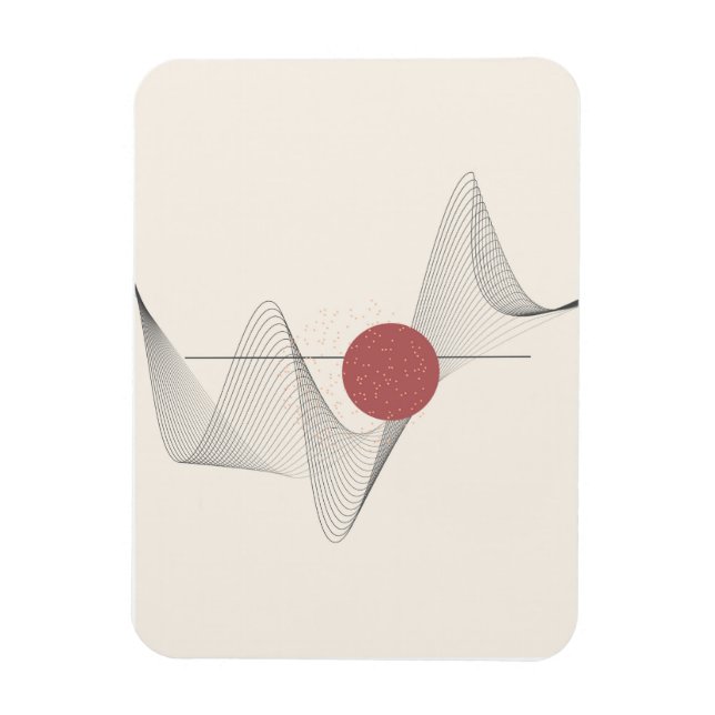 Ímã arte de abstrato (Vertical)
