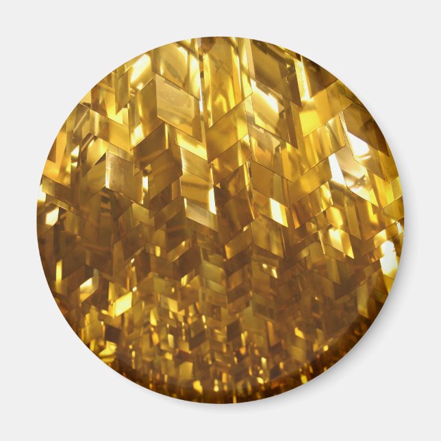 Imã Arte de Abstrato de teto Dourado (Frente)