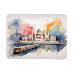 Ímã Arte de aquarela de Budapeste